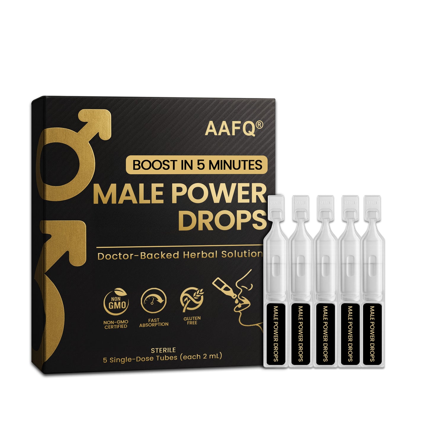 AAFQ® Male Power Drops – Confidence On-Demand.