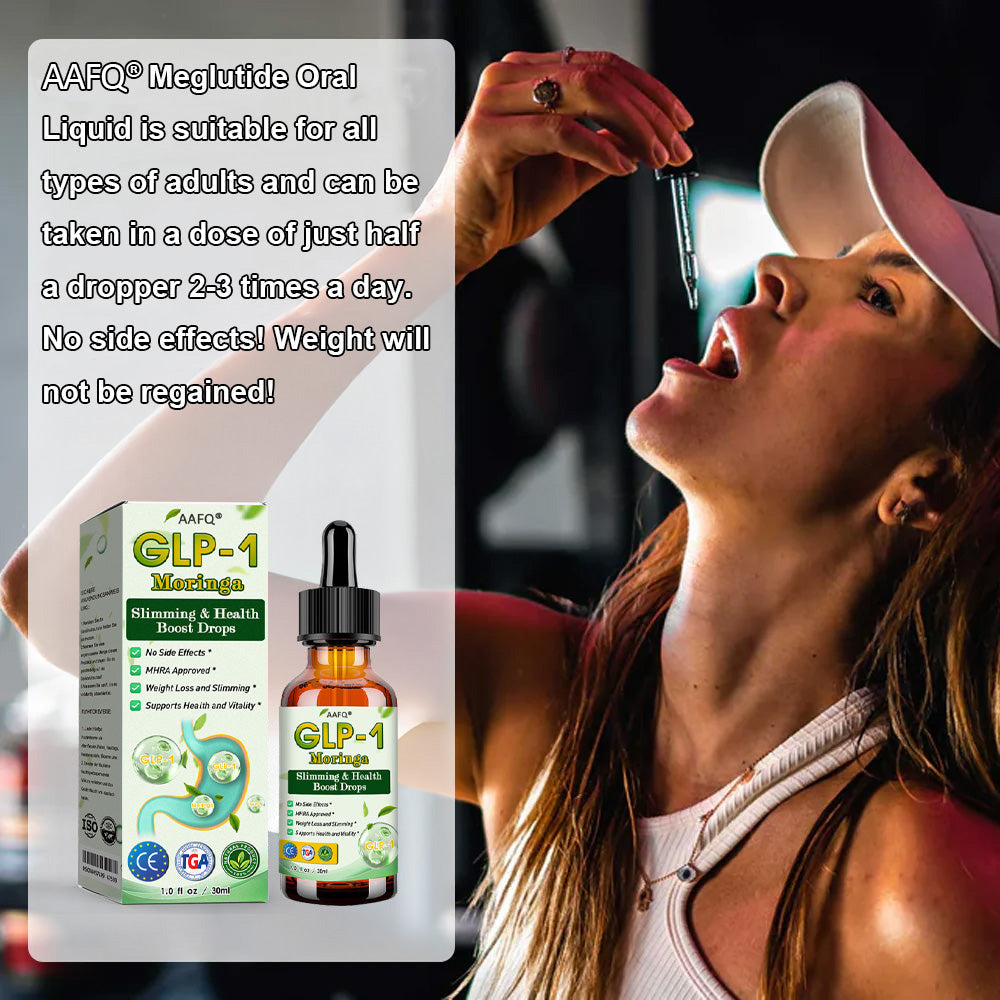 AAFQ® GLP-1 Moringa Slimming & Health Boost Drops 🌈(Food-grade fat burner – Developed by Obesiity Soiciety)