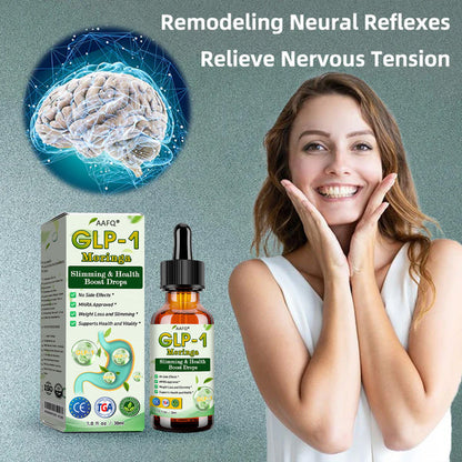AAFQ® GLP-1 Moringa Slimming & Health Boost Drops 🌈(Food-grade fat burner – Developed by Obesiity Soiciety)