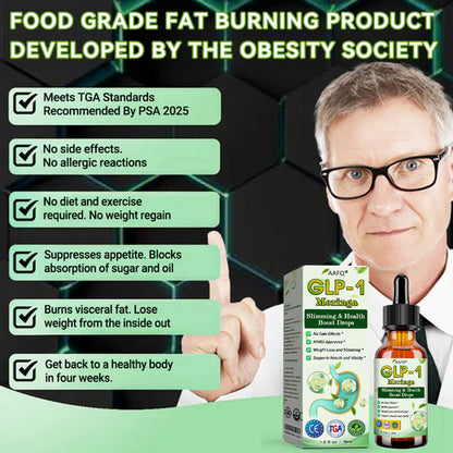 AAFQ® GLP-1 Moringa Slimming & Health Boost Drops 🌈(Food-grade fat burner – Developed by Obesiity Soiciety)