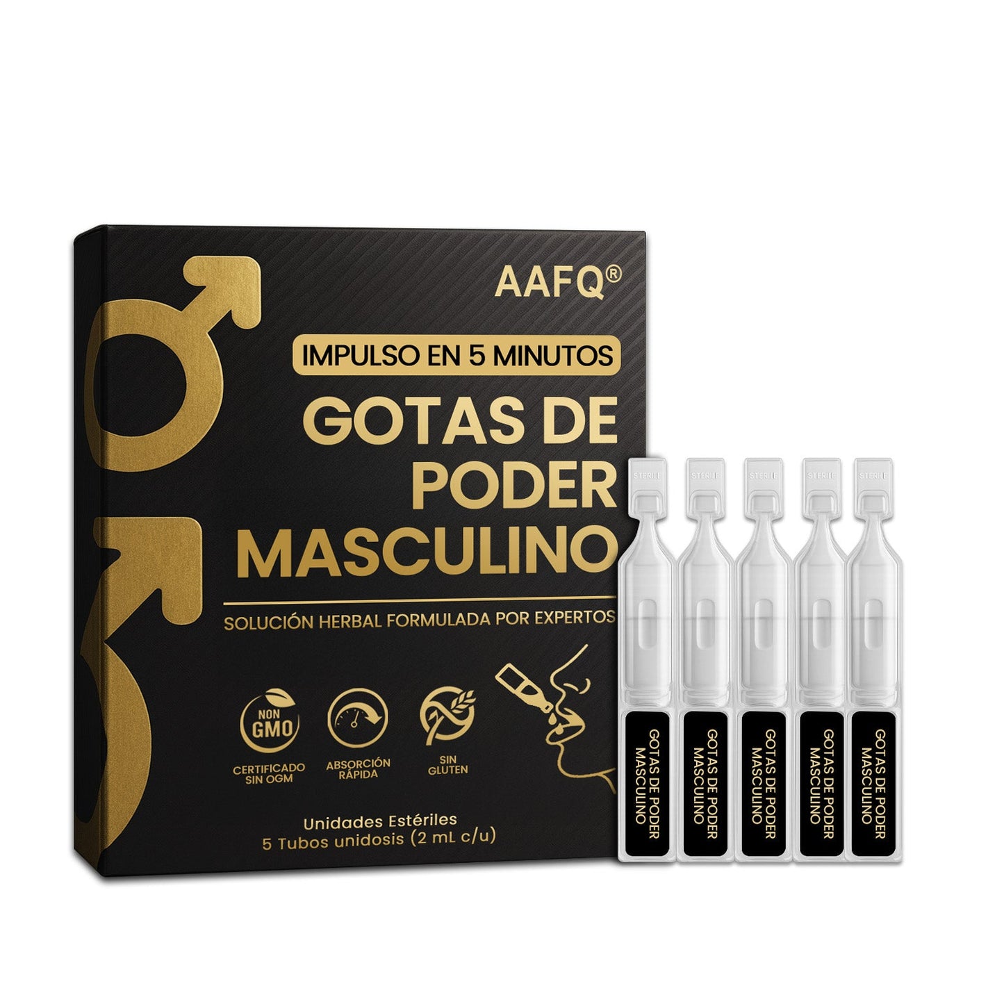 AAFQ® Gotas de Potencia Masculina – Tu Poder Discreto. (Fórmula Mejorada 2025)