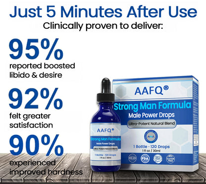 AAFQ® Male Power Drops – Bottle Size for Home