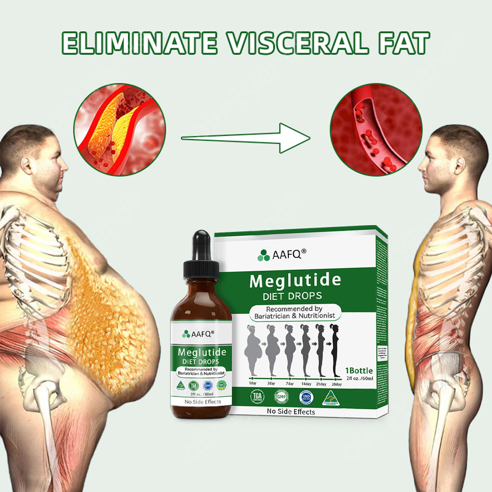 AAFQ® Meglutide（GLP-1） Slimming & Health Boost Drops🏆🏆 ( Food-grade fat burner – Developed by The Obesity Society)