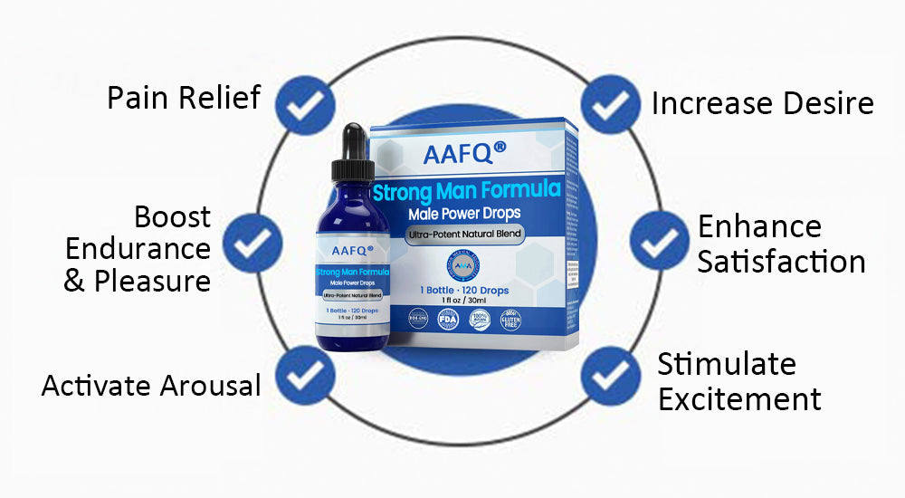 AAFQ® Gotas de Potencia Masculina – Botella Grande para Casa