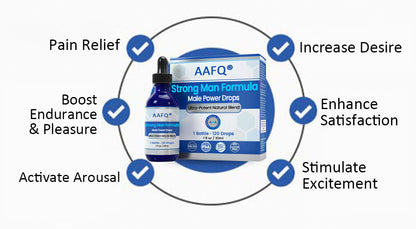 AAFQ® Gotas de Potencia Masculina – Botella Grande para Casa