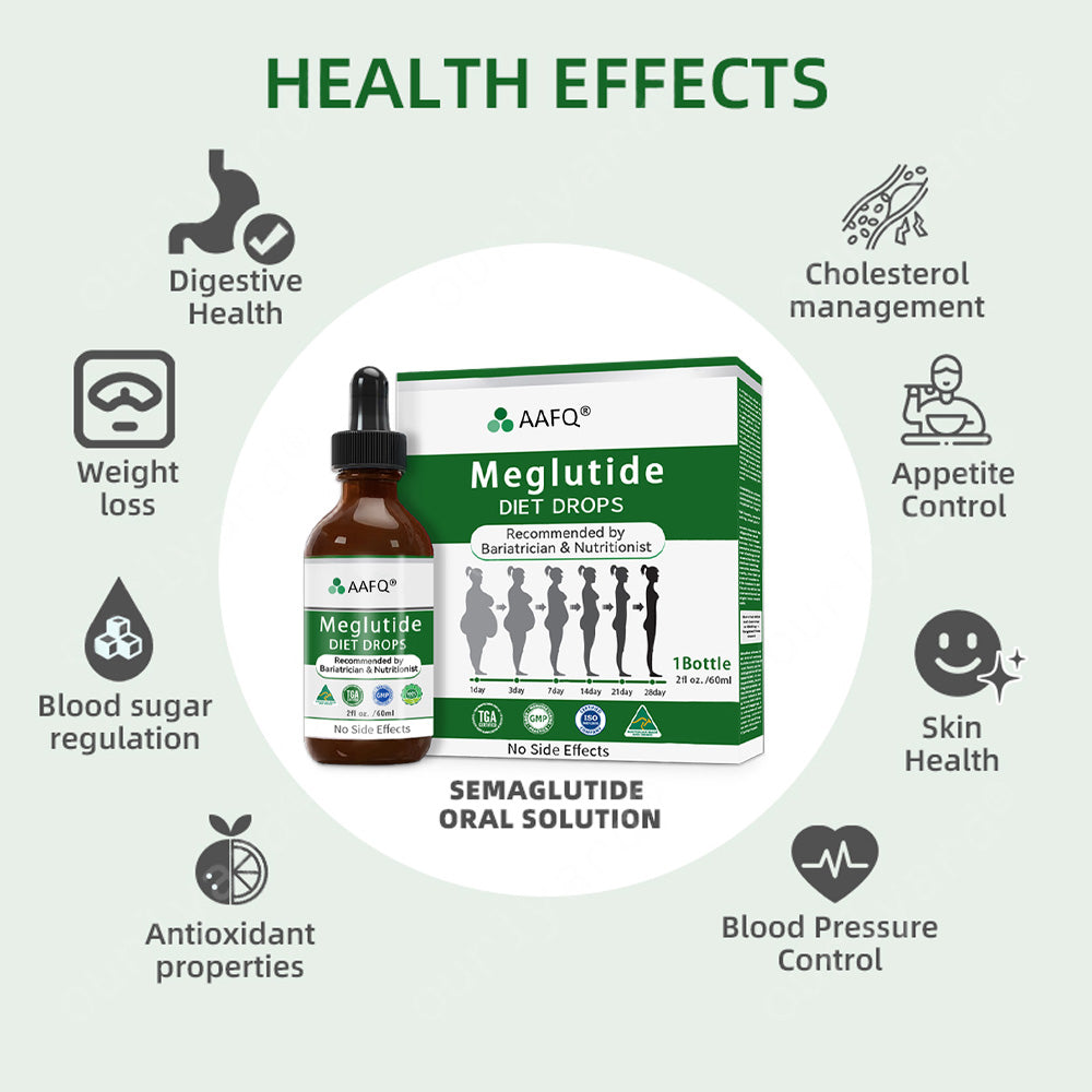 AAFQ® Meglutide（GLP-1） Slimming & Health Boost Drops🏆🏆 ( Food-grade fat burner – Developed by The Obesity Society)